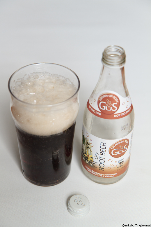 Grown-Up Soda Dry Root Beer Poured