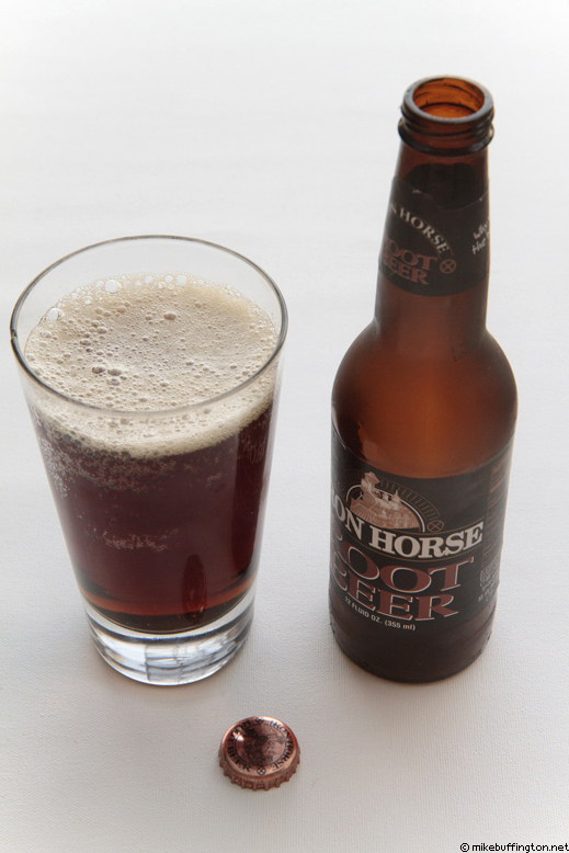 Iron Horse Premium Root Beer Poured