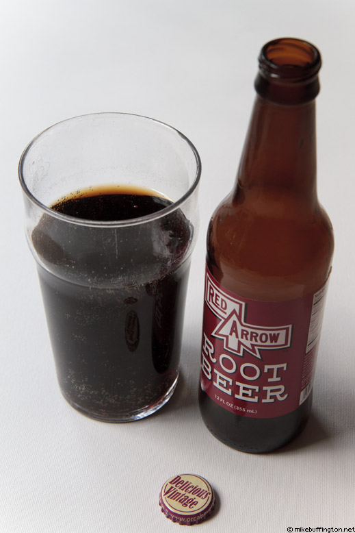 Red Arrow Root Beer Poured