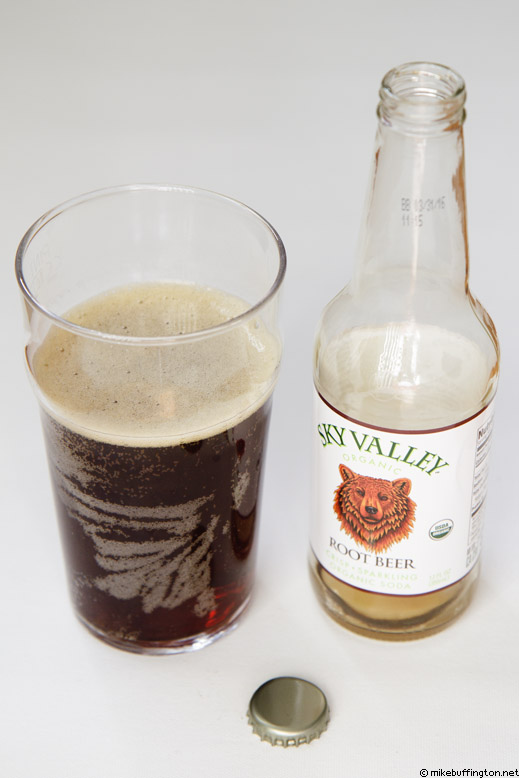 Sky Valley Organic Root Beer Poured