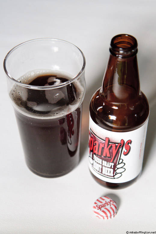 Sparky's Fresh Draft Root Beer Poured