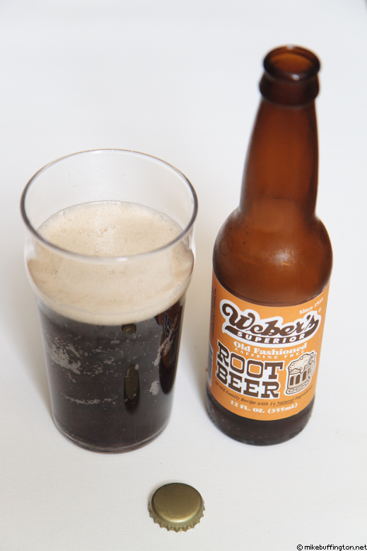 Weber’s Superior Root Beer Poured