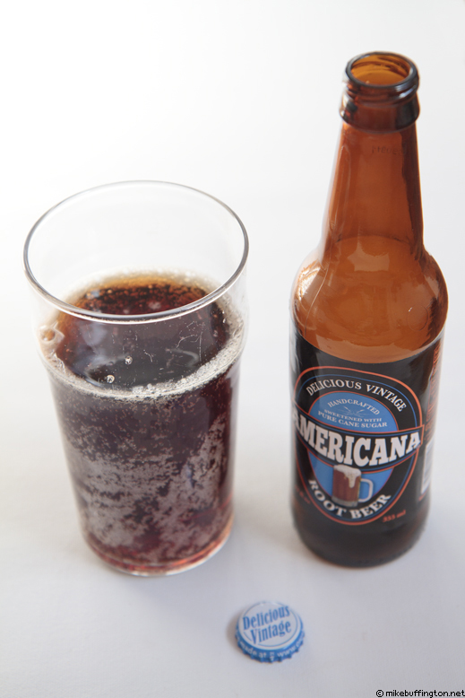 Americana Root Beer Poured