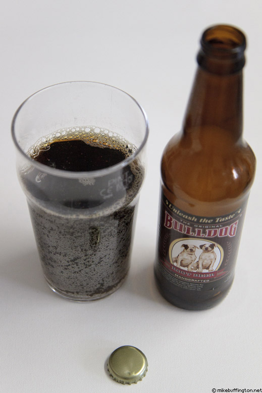 Bulldog Root Beer Poured