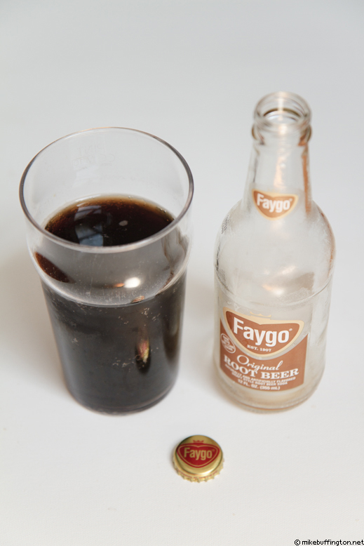 Faygo Original Root Beer Poured