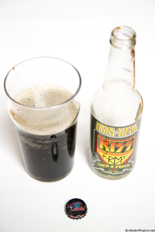 Kiss Army Root Beer Poured