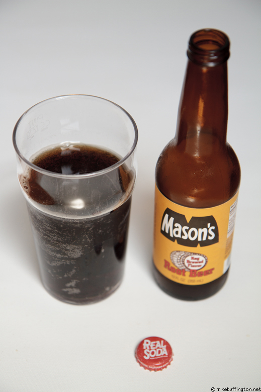 Mason’s Keg Brewed Flavor Root Beer Poured