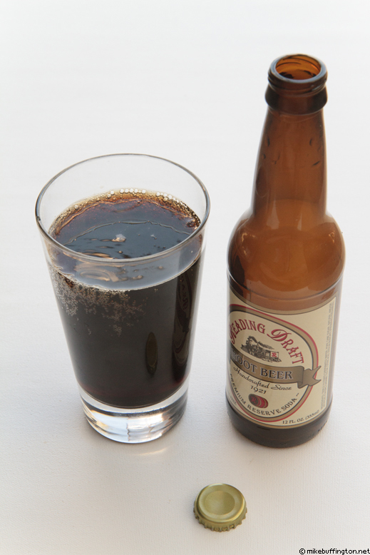 Reading Draft Root Beer Poured