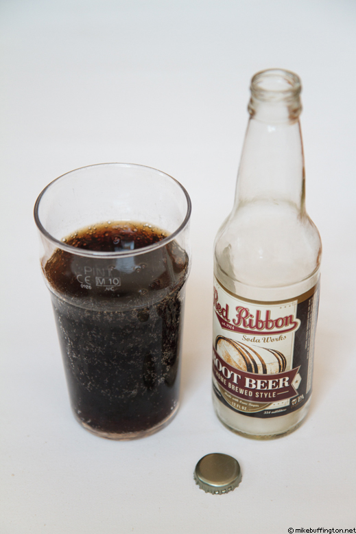 Red Ribbon Root Beer Poured