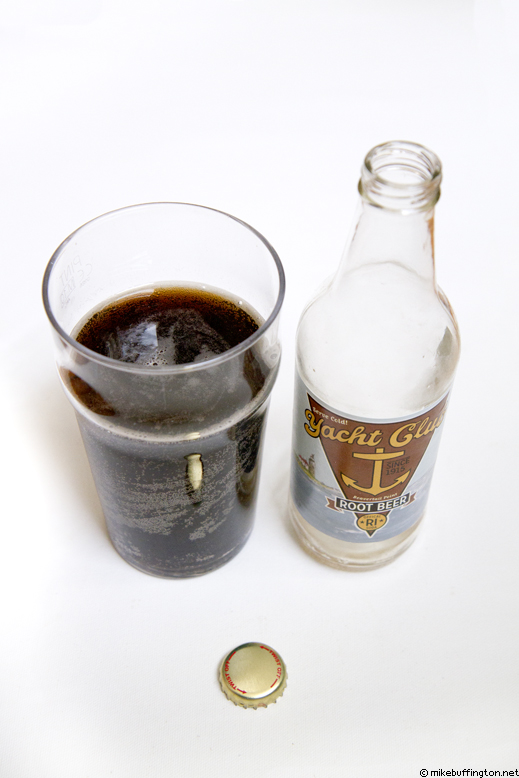 Yacht Club Bevertail Point Root Beer Poured